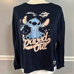 Disney Stitch pajama top size M